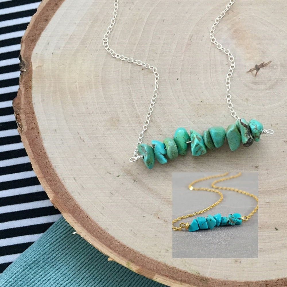 3 Pack Turquoise Beaded Necklace
